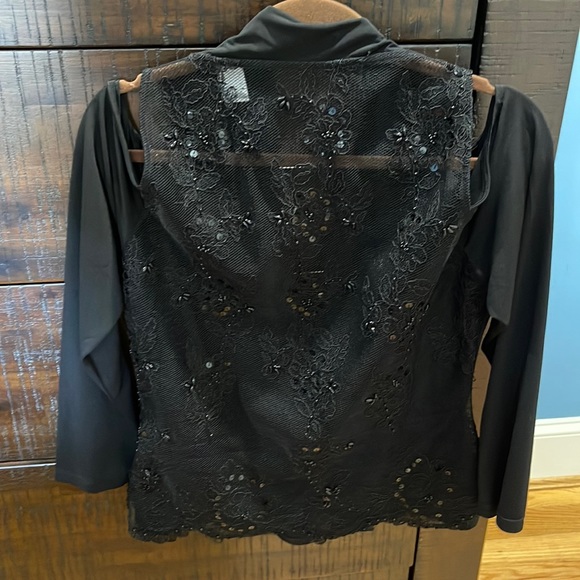 VENUS DRESSY BLACK TOP LARGE - Picture 1 of 9